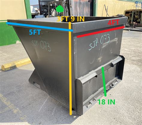 2 cy skid steer kit container dumpster|d style dumpsters.